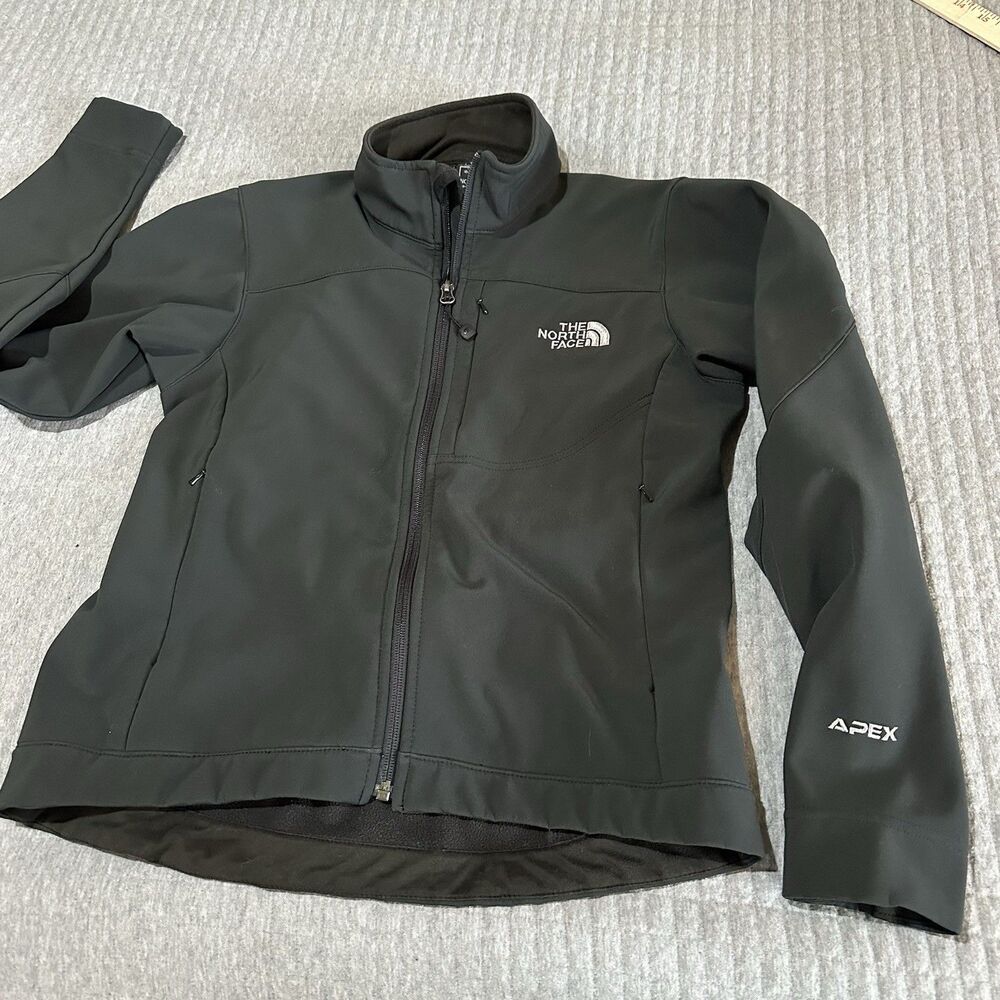 The North Face Apex Black Full Zip Jacket Women Pockets Lightweight Size S Wind - Picture 8 of 9